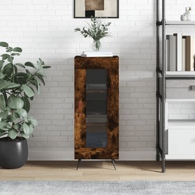 Credenza Rovere Fumo 34,5x34x90 Cm İn Legno Multistrato /