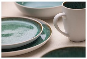 Piatto da dolce bianco/verde in gres ø 21 cm Gastro White/Green – Bitz