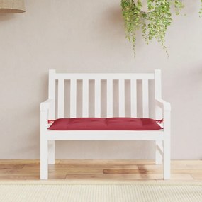 Cuscino Per Panca Rosso Vino 110x50x7 Cm İn Tessuto Oxford /
