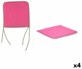 Cuscino per sedie Rosa 38 x 2,5 x 38 cm (4 Unità)