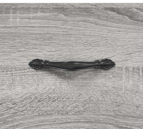Credenza Grigio Sonoma 69,5x31x115 cm in Legno Multistrato