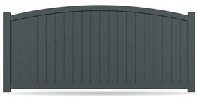 Recinzione, alluminio, modello Catania, Antracite, 500 x 500 mm, configura individualmente