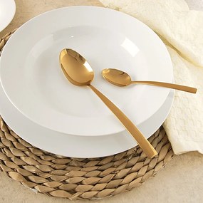 Posate dorate in acciaio inox 24 pz Gold – Orion