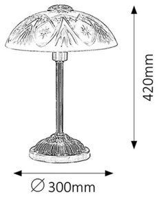 Rabalux 8634 - Lampada da tavolo ANNABELLA 1xE14/40W/230V