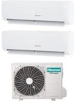 Climatizzatore Condizionatore Hisense Dual Split Inverter serie IQ PLUS 9+12 con 2AMW42U4RGC R-32 Wi-Fi Integrato 9000+12000