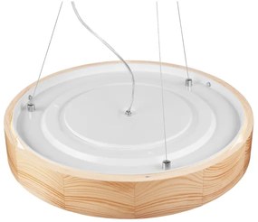 Lampadario a cavo NATURAL 3xE27/60W/230V Ø47 cm pino