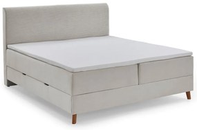 Letto boxspring beige con contenitore 180x200 cm Memphis - Meise Möbel