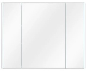 Specchio Contenitore Con Illuminazione Easy SENSEA bianco L 90 x H 70.7 x P 16 cm
