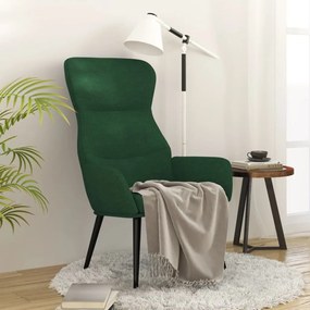 Sedia Relax Verde Scuro İn Tessuto /