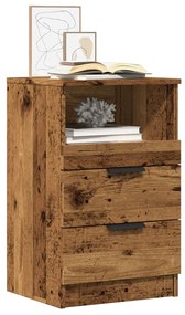 Comodino Legno Vecchio 40x36x65 Cm İn Legno Multistrato /