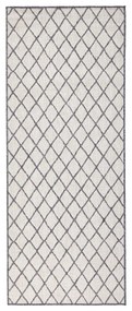 Tappeto da esterno grigio e crema , 80 x 250 cm Malaga - NORTHRUGS