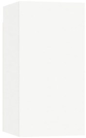 Set mobile tv 5 pz bianco in truciolato