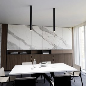 Plafoniera TECNO 1XXL da soffitto base GU10 Nera