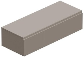 Mobile da bagno sotto lavabo Step beige L 120.3 x H 30 x P 46 cm 2 cassetti, lavabo non incluso