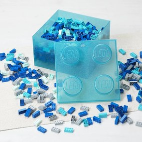 Scatola per bambini azzurra in plastica 25x25x18 cm – LEGO®