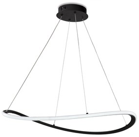 Sospensione Moderna Darwin Plastica Nera Led 40W Dimmerabile 3000-4000-6000K