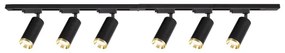 Faretto per sistema a binario MICA 6xGU10/10W/230V nero/oro