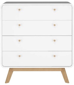 Cassettiera bianca 80x88 cm Caitlin - Støraa