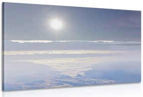 Stampa su tela – Montagne illuminate dal sole