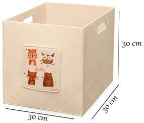 Organizer per bambini in tessuto, set di 2 pezzi - Mioli Decor