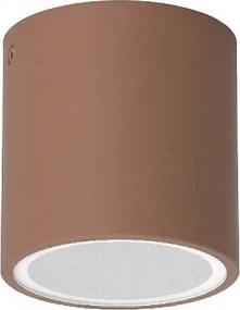 Ideal Lux - Faretto da esterno TECHO 1xGU10/20W/230V Ø 9 cm IP54 marrone