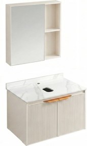 Set di mobili da bagno con top Marti 60cm Beige