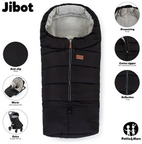 PETITE&amp;MARS - SET Coprigambe per bambini 3in1 JIBOT + stroller mano muff marrone