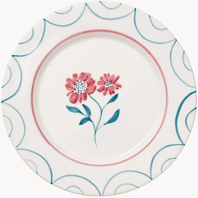 Piatto piano dipinto a mano Cottage Flower