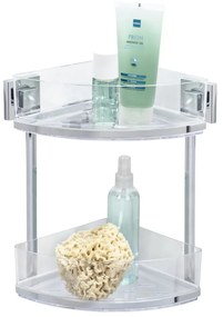 Scaffale angolare a due livelli autoportante Vacuum-Loc, 19,5 x 28 cm Quadro - Wenko