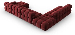 Divano in velluto rosso 379 cm Bellis - Micadoni Home