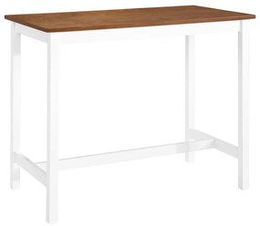 Tavolino Da Bar İn Legno Massello 108x60x91 Cm /