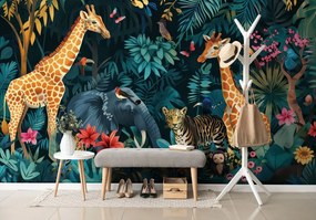Carta da parati – Animali della giungla