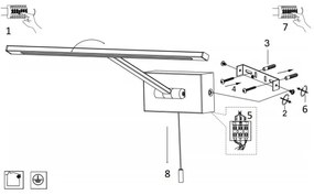 Searchlight 5586CC - Lampada LED da quadro LED/7,7W/230V cromo
