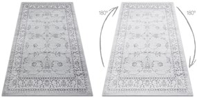 Tappeto MEFE moderno  2312 Ornamento, telaio - Structural due livelli di pile grigio