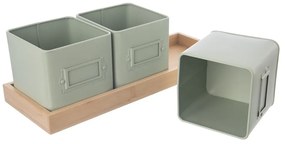 Set di vasi in metallo per erbe aromatiche 3 pz Greenish - Orion