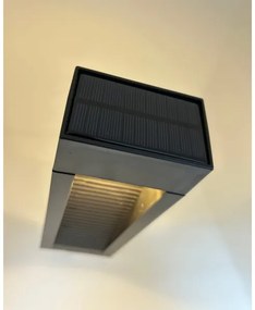 Lampada solare a LED 2x LED, 1,2 V, 200 mAh, IP44, nera