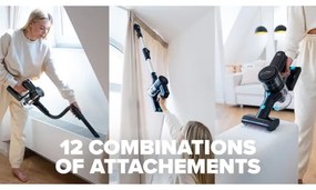 Niceboy ION Hurricane H7- Flessibile senza fili aspirapolvere a bastone 2in1 200W/2200 mAh nero