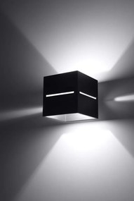 Applique da Parete in Alluminio LOBO G9 Nera Bidirezionale da interno