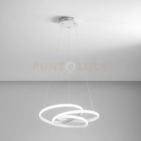 Diva s/p - lampadario a sospensione colore bianco a led 3000k 1950l...