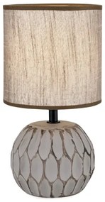 Orion LA 4-1224/1 - Lampada da tavolo PINIA 1xE14/25W/230V ceramiche beige/grigio