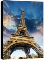 Stampa su tela Tour Eiffel, multicolore 90 x 135 cm