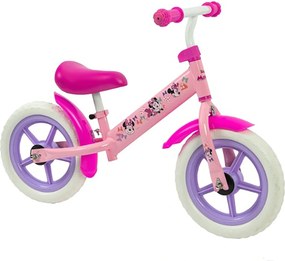 Bicicletta Senza Pedali Balance Bike per Bambini 10 Pollici Età 2-3 Anni Disney Minnie Lilla...