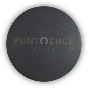 Lampada da parete cover ap d20 round nero