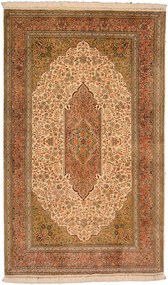 Cashmere Silk Tappeto 90x150 Beige (Indian) Annodato A Mano
