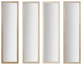 Specchio da parete Home ESPRIT Bianco Marrone Beige Grigio Cristallo polistirene 35 x 2 x 125 cm (4 Unità)