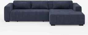 Doric Divano angolare con penisola e sedute allungabili con relax elettrico - poggiatesta reclinabili in tessuto smacchiabile T23