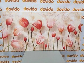 Stampa su tela – Tulipani rosa antico