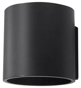 Lampada da parete nera Roda - Sollux