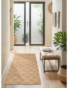 Passatoia di colore naturale in iuta tessuta a mano 80x200 cm Kunu – Hanse Home