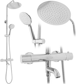 Set Doccia da incasso con Termostatato Lungo Chrome